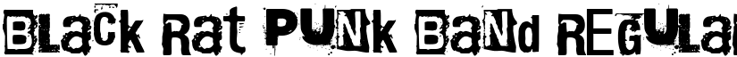 Black Rat Punk Band Regular font