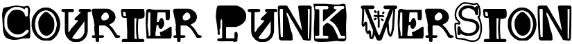 Courier punk Version Regular font