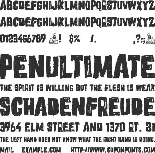 The Serial Lover font preview
