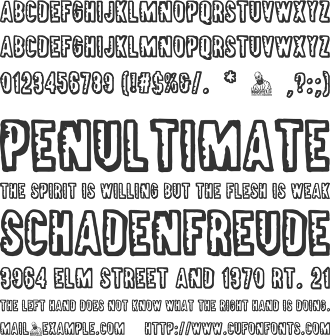 Darkness Boulevard font preview