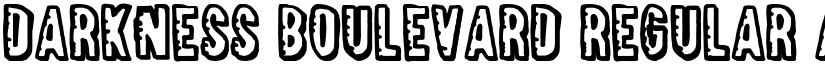 Darkness Boulevard Regular font