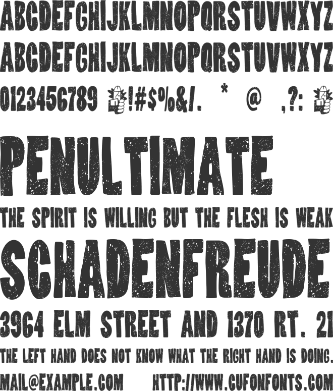 Virus Socialista font preview