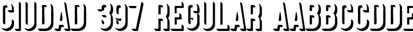 Ciudad 397 Regular font