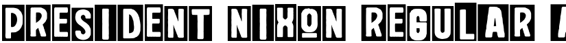 President Nixon Regular font