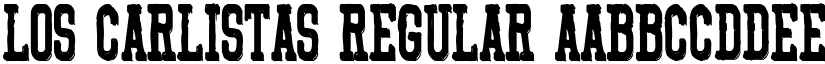 Los Carlistas Regular font