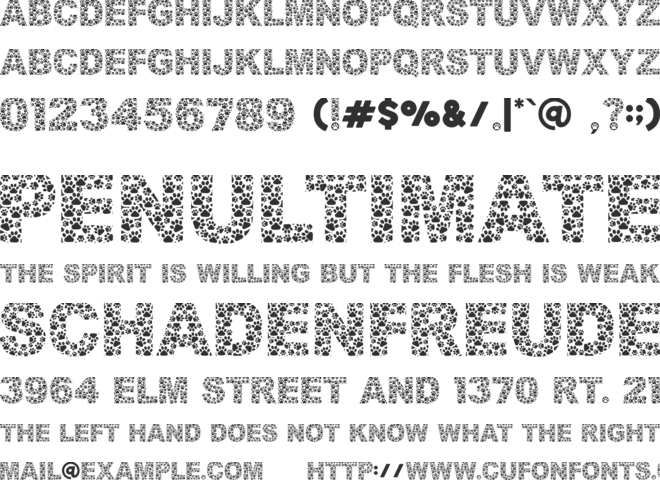 Dog Style font preview