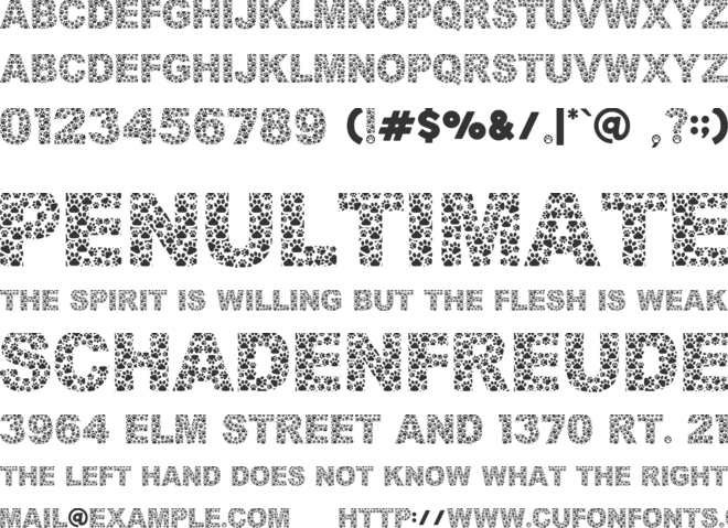Dog Style font preview