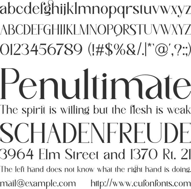 Qimaky font preview