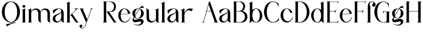 Qimaky Regular font