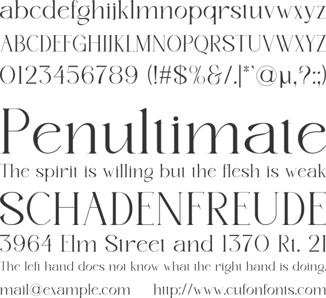 Astaken font preview