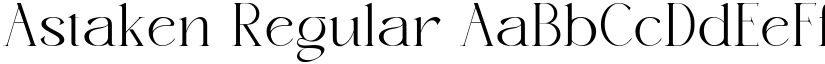 Astaken Regular font