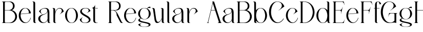 Belarost Regular font