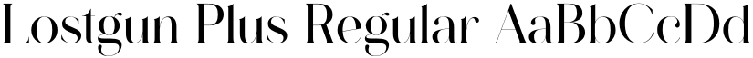 Lostgun Plus Regular font