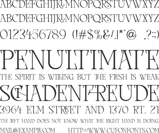 CHIKERS font preview