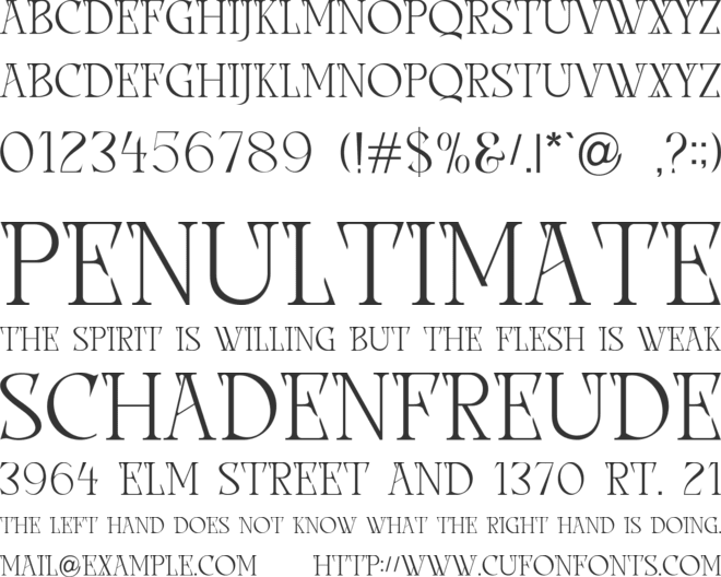 CHIKERS font preview