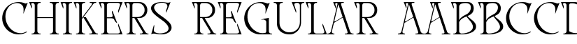CHIKERS Regular font