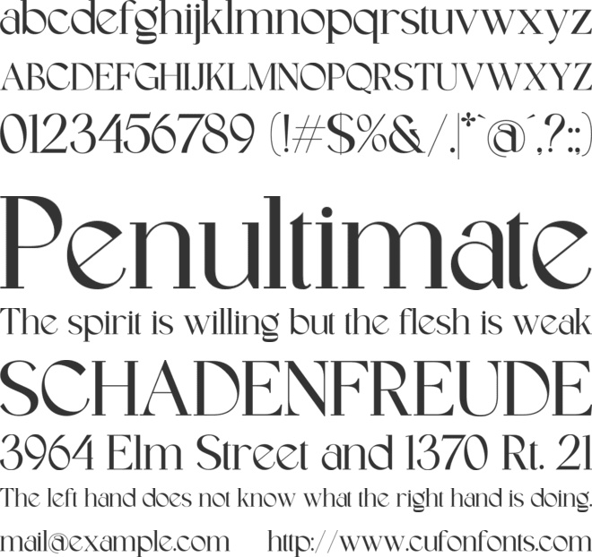 Greyson font preview