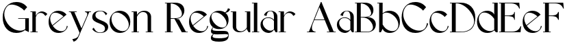 Greyson Regular font