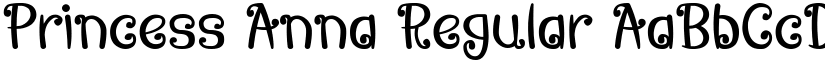 Princess Anna Regular font
