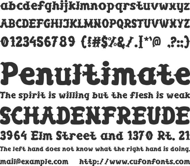 Pirate Wannabe font preview