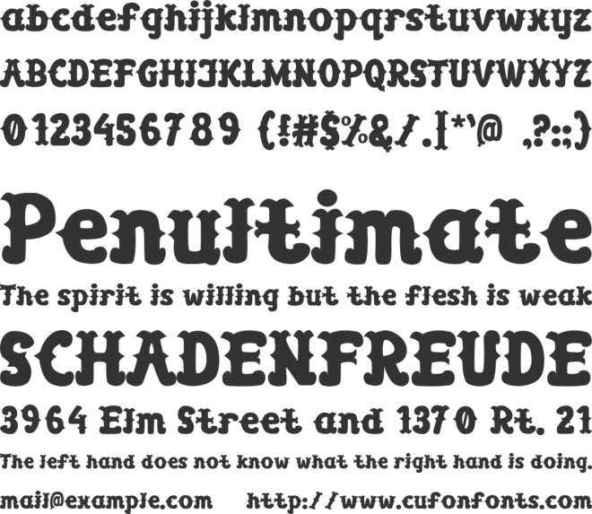 Pirate Wannabe font preview