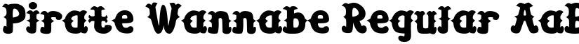 Pirate Wannabe Regular font