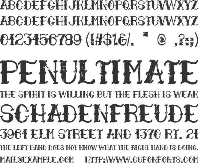 Marinero Tatuado font preview
