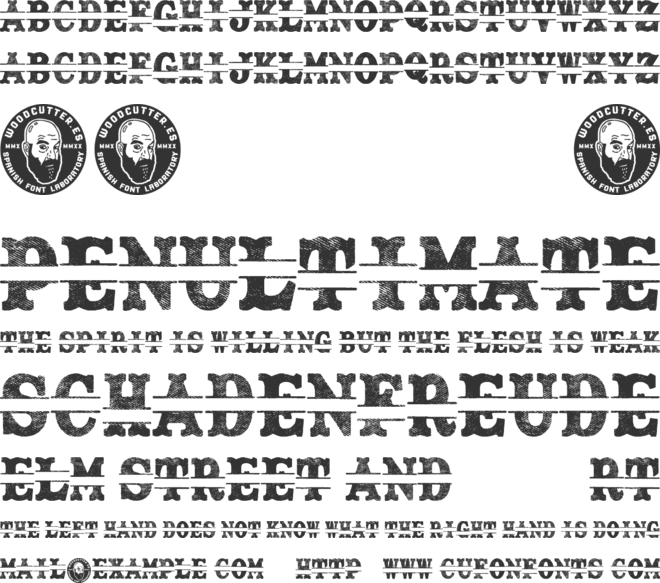 Split Letras font preview