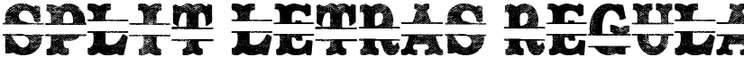 Split Letras Regular font
