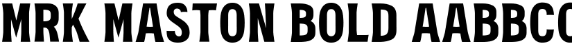 MRK Maston Bold font