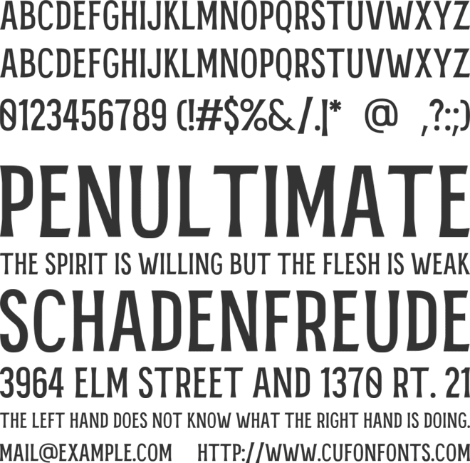 MRK Maston font preview