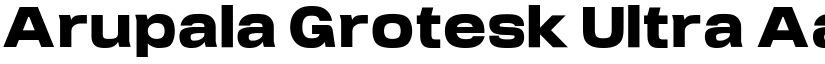 Arupala Grotesk Ultra font