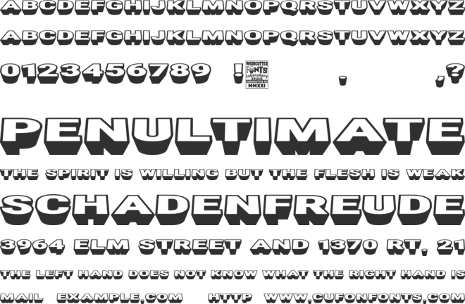 New Blackbuster font preview
