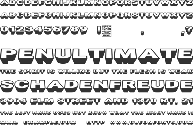 New Blackbuster font preview