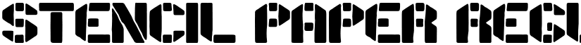 Stencil Paper Regular font