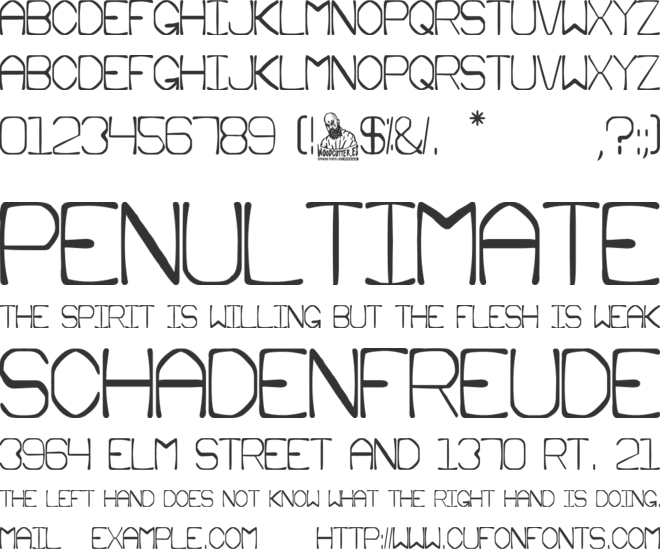 Lunar Mission font preview