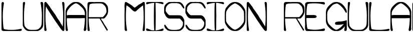 Lunar Mission Regular font
