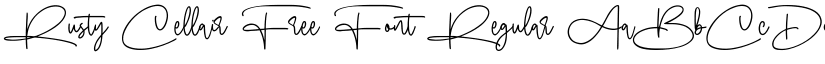 Rusty Cellair Free Font Regular font