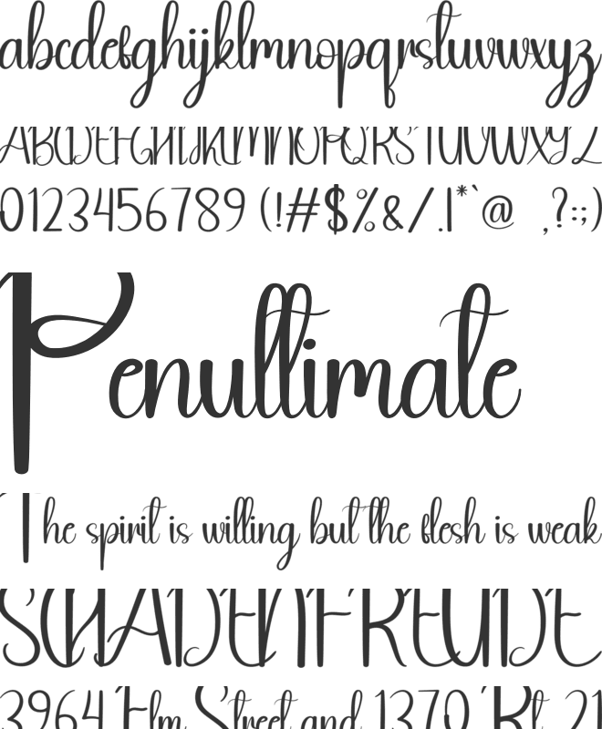 White Rope font preview