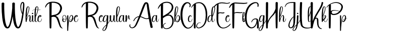 White Rope Regular font