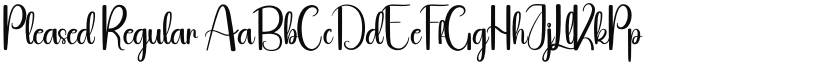 Pleased font download