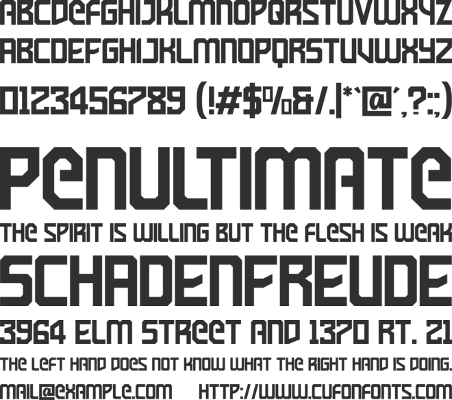 Grosball font preview