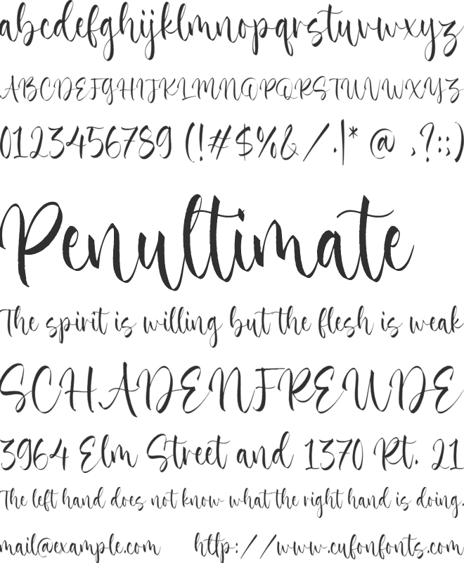 Smiley Mothers font preview