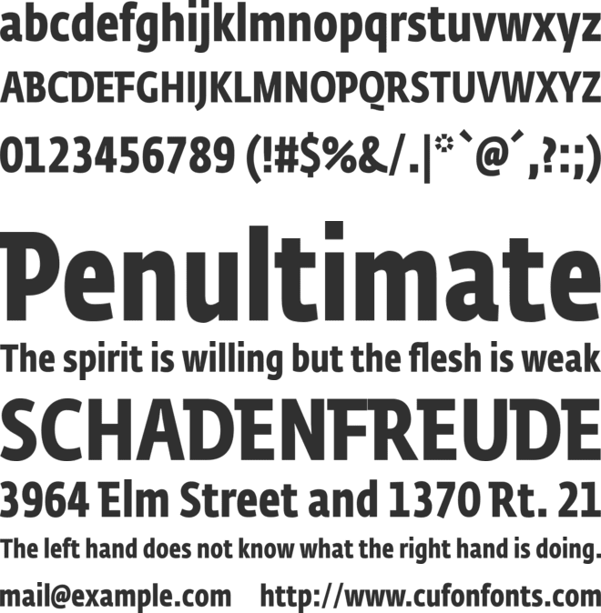 CD Fedra Cond Pro Bold font preview