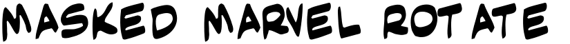 Masked Marvel Rotate font
