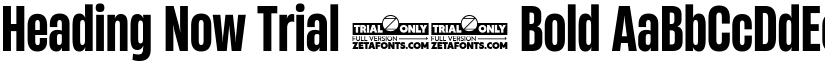 Heading Now Trial 46 Bold font
