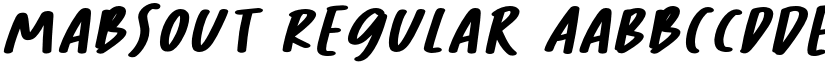 Mabsout Regular font