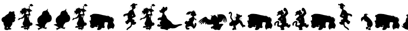 Winnie Silhouettes Regular font