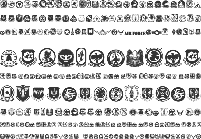 Wings of America font preview