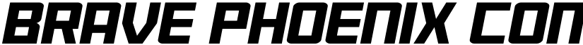 Brave Phoenix Compact Italic Regular font